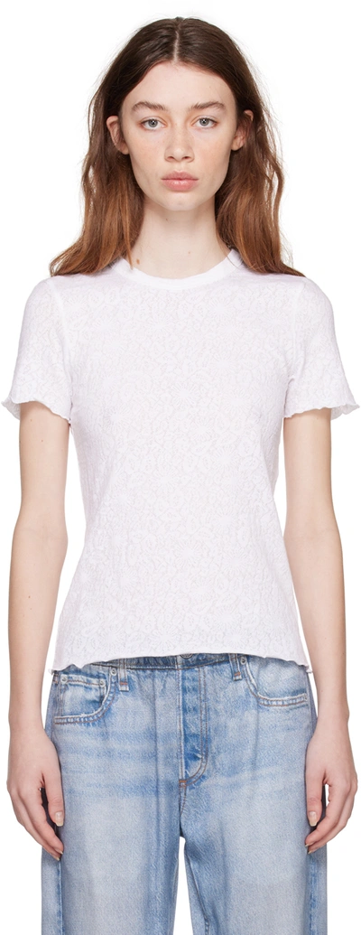 RAG & BONE WHITE GEMMA T-SHIRT