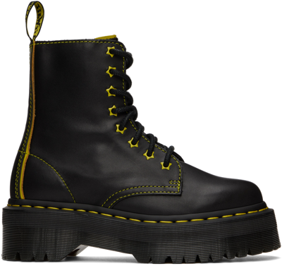 Dr. Martens' Black Jadon Max Platform Vegan Leather Boots