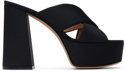 Gianvito Rossi Black Sheridan Platform Sandals