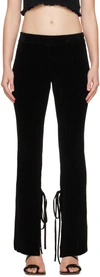 Jacquemus Le Pantalon Maille Flared Pants In 990 Black