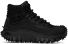 Moncler Black Trailgrip Gtx Sneakers In 999 Black