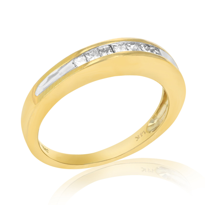 Vir Jewels 0.25 Cttw Diamond Princess Wedding Band In 14k Yellow Gold