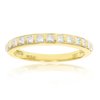 Vir Jewels 1/2 Cttw Princess Cut Diamond Wedding Band 14k Yellow Gold 13 Stones Channel Set In Yellow