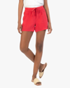 Kut From The Kloth Elastic Waist Shorts In Red