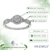 Vir Jewels 2/5 Cttw Round Cut Lab Grown Diamond Engagement Ring 925 Sterling Silver Prong Set In Silver