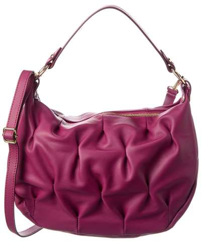 Persaman New York Monique Quilted Leather Shoulder Bag In Pink