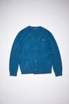 Acne Studios Wool Knit Cardigan In Indigo Melange