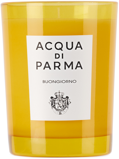 Acqua Di Parma Buongiorno 200g Scented Candle 8028713620690 In Yellow