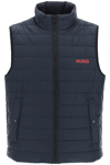 Hugo Boss Recycled Fabric Padded Vest In Blue