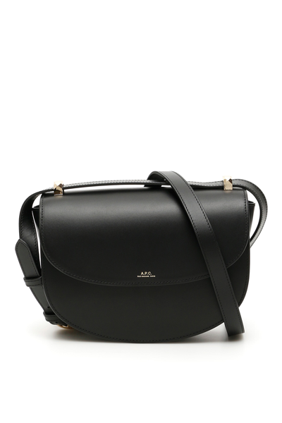 A.p.c. Geneve Mini Bag Woman Black In Leather