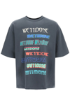 We11 Done Oversize Logo-print T-shirt In Grey