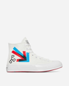 CONVERSE PATTA X EXPERIMENTAL JETSET CHUCK 70 HI SNEAKERS WHITE