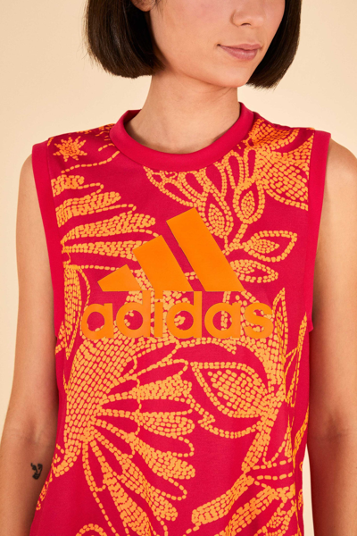 Farm Rio Adidas Farm Tank Top Vivid Berry