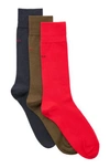 Hugo Boss Three-pack Of Socks In A Cotton Blend In Patterned