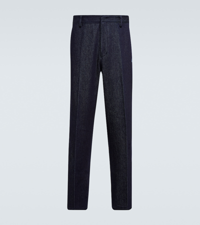 Lanvin Straight Denim Pants In Blue