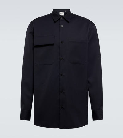 Jil Sander Wool Shirt In Multicolor