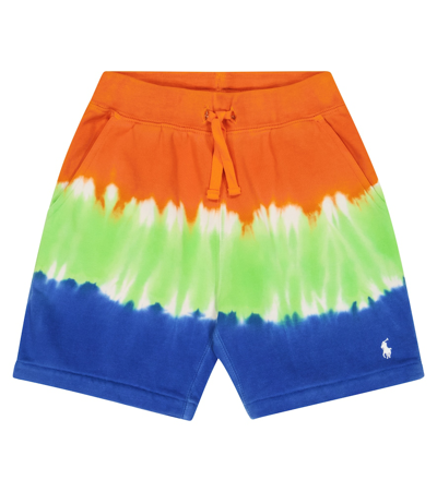 Polo Ralph Lauren Kids' Printed Cotton-blend Shorts In Blue Multi