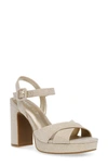 Anne Klein Zada Platform Sandal In Platinum