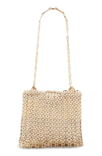 Paco Rabanne Iconic 1969 Shoulder Bag In Light Gold