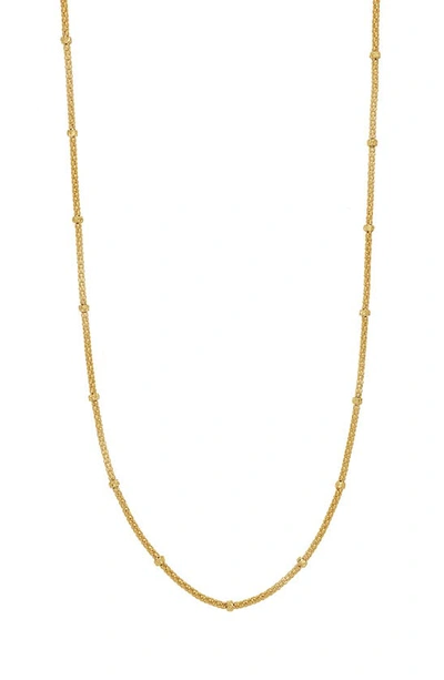 Bony Levy 14k Gold Interlock Station Necklace In 14k Yellow Gold