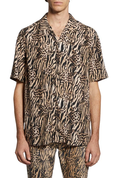 Ksubi Zoo Resort Ss Shirt In Beige