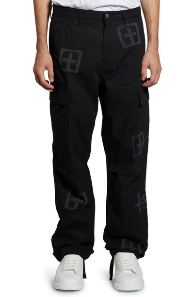Ksubi Fugitive Kash Box Cotton Cargo Pants In Black