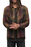 John Varvatos Cole Regular Fit Cotton Button-up Shirt In Purple