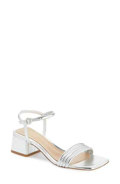 Gianvito Rossi G32255 Napa Silk Sandals In Silver