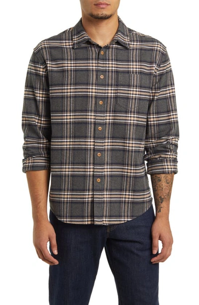Rails Forrest Plaid Button-up Flannel Shirt In Shadow Wraith Melange