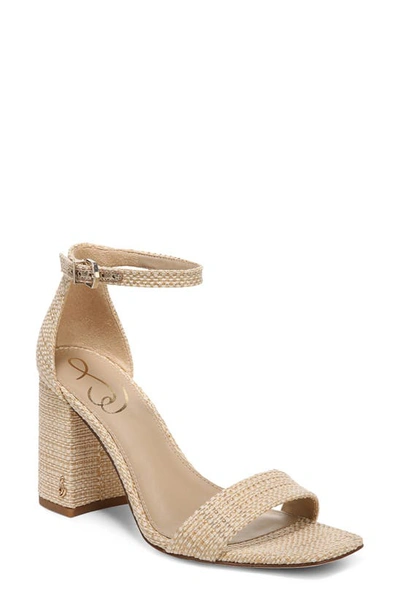 Sam Edelman Daniella Ankle Strap Sandal In Natural/ Natural