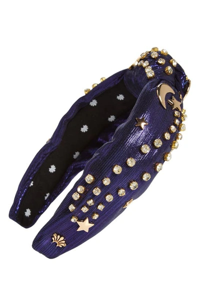 Lele Sadoughi Shooting Star Knotted Headband In 400 Cosmos  display picture 2