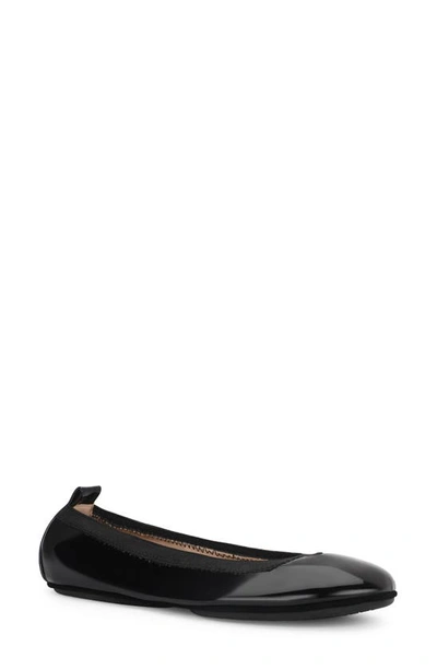 Yosi Samra Samara Foldable Ballet Flat In Black