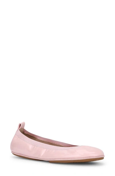 Yosi Samra Samara Foldable Ballet Flat In Pink