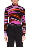 Sanctuary Slinky Mock Neck Top In Gravity