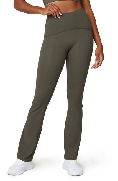 Spanx Booty Boost Yoga Pants In Dark Palm