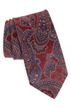 Eton Floral Medallion Silk Tie In Pink