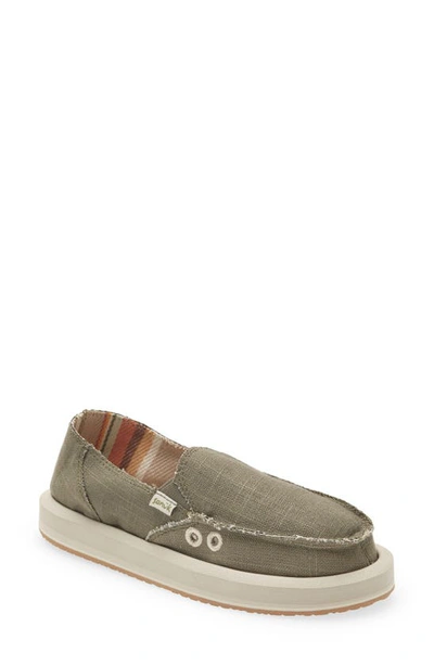 Sanuk Donna Slip-on Sneaker In Green