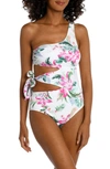 La Blanca Mystic One-shoulder One-piece Swimsuit In Multi