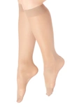 Lechery 2-pack Matte Silky Sheer 20 Knee High Socks In Natural