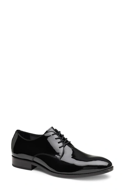 Johnston & Murphy Gavney Plain Toe Derby In Black