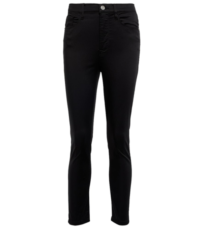 Frame Ali High-rise Skinny Jeans In Black