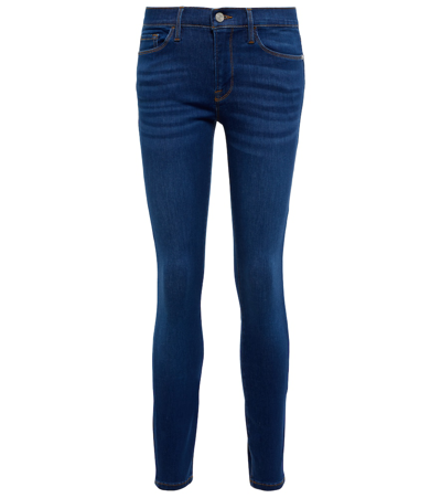 Frame Le Skinny De Jeanne Lupine Skinny Jean In Blue