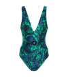 Zimmermann Tiggy Embellished Paisley-print Swimsuit In Multi