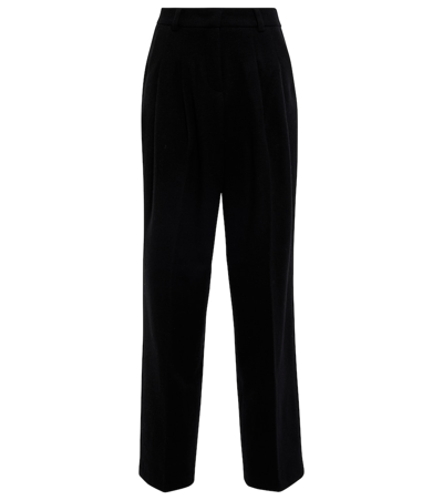 The Frankie Shop Layton Wool-blend Suit Trousers In Black