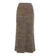 CHLOÉ CASHMERE AND SILK-BLEND SKIRT