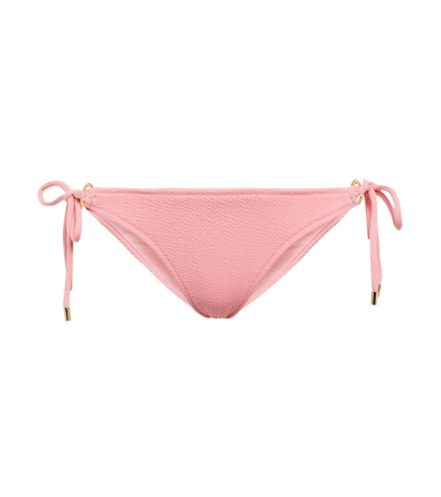 Melissa Odabash Tortola Side-tie Bikini Briefs In Rose Ridges