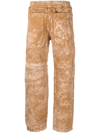 Ranra Oss Bleached Out Cotton Ripstop Pants In Neutrals