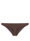 Form And Fold Brown The Staple Bikini Bottoms In Brown