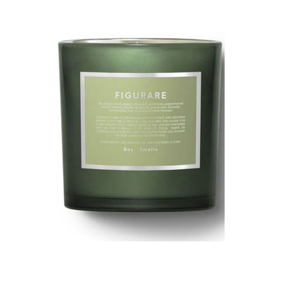 Boy Smells Green Figurare Candle In Neutral