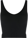 Lululemon Align Cropped Stretch-knit Top In Black
